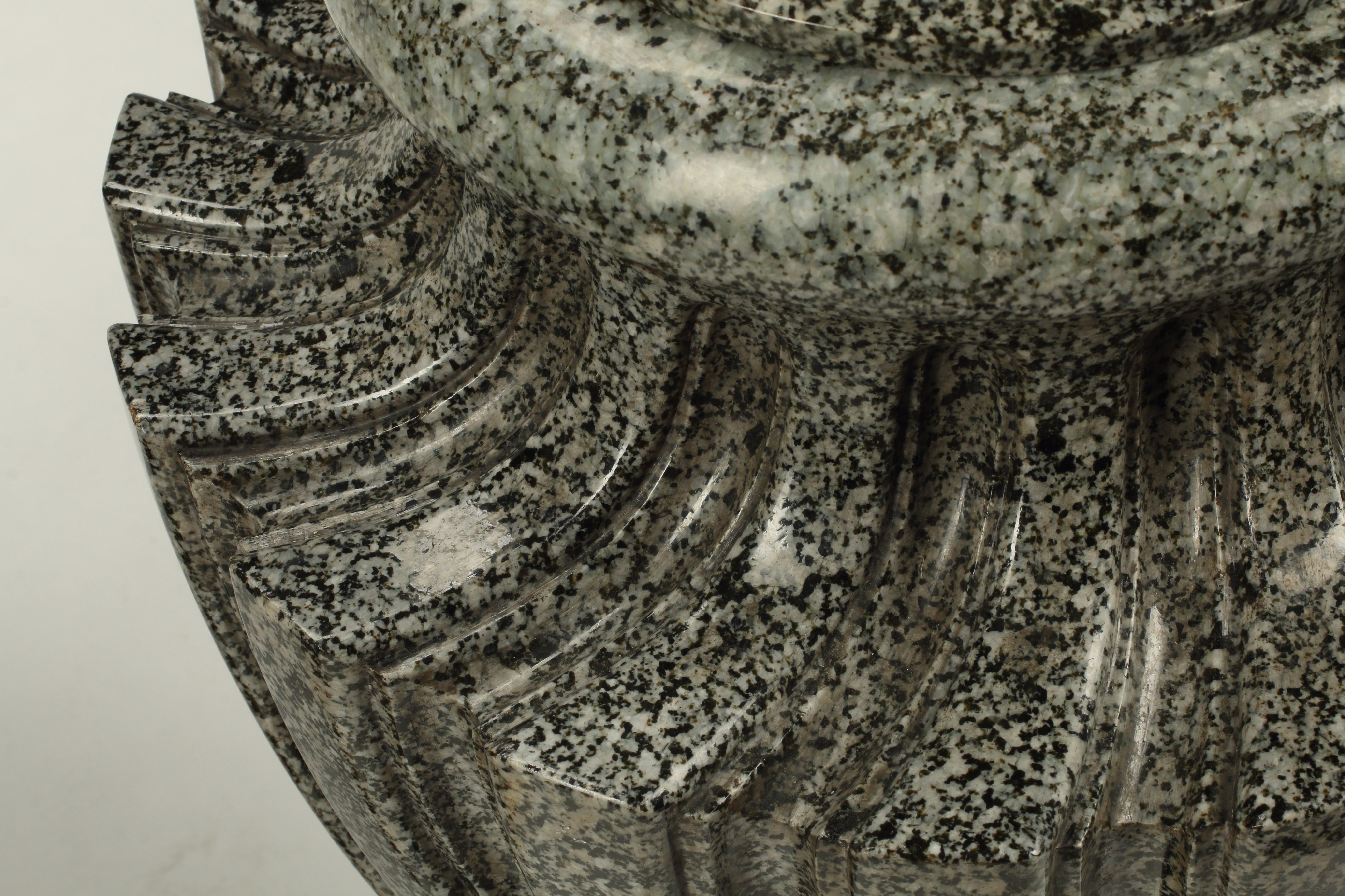 Pair of Granite Urns with Gilt Bronze Mounts, 19th Century French