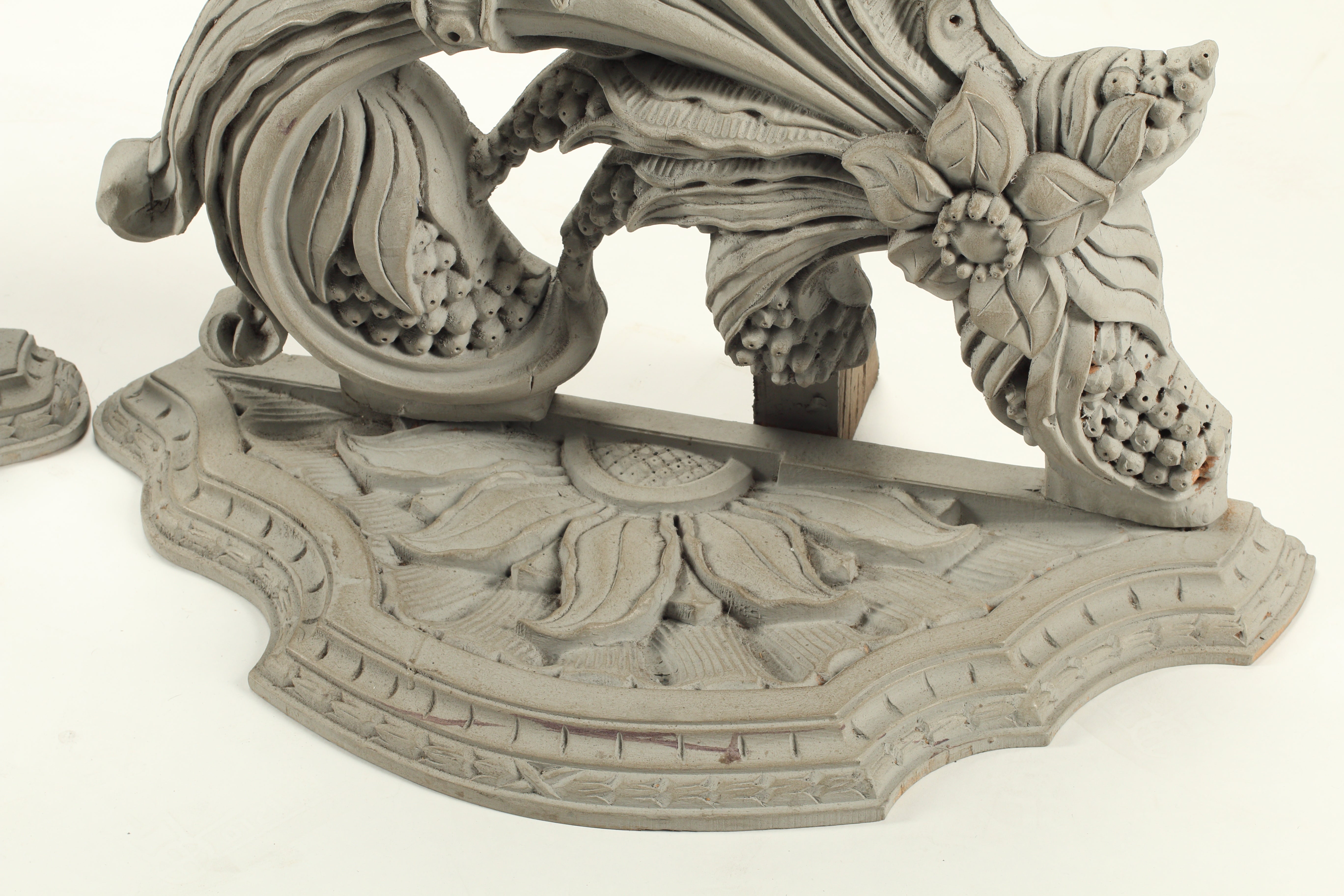 Pair of Art Nouveau Style Ornaments with Tapestry Inserts, 20th Century French