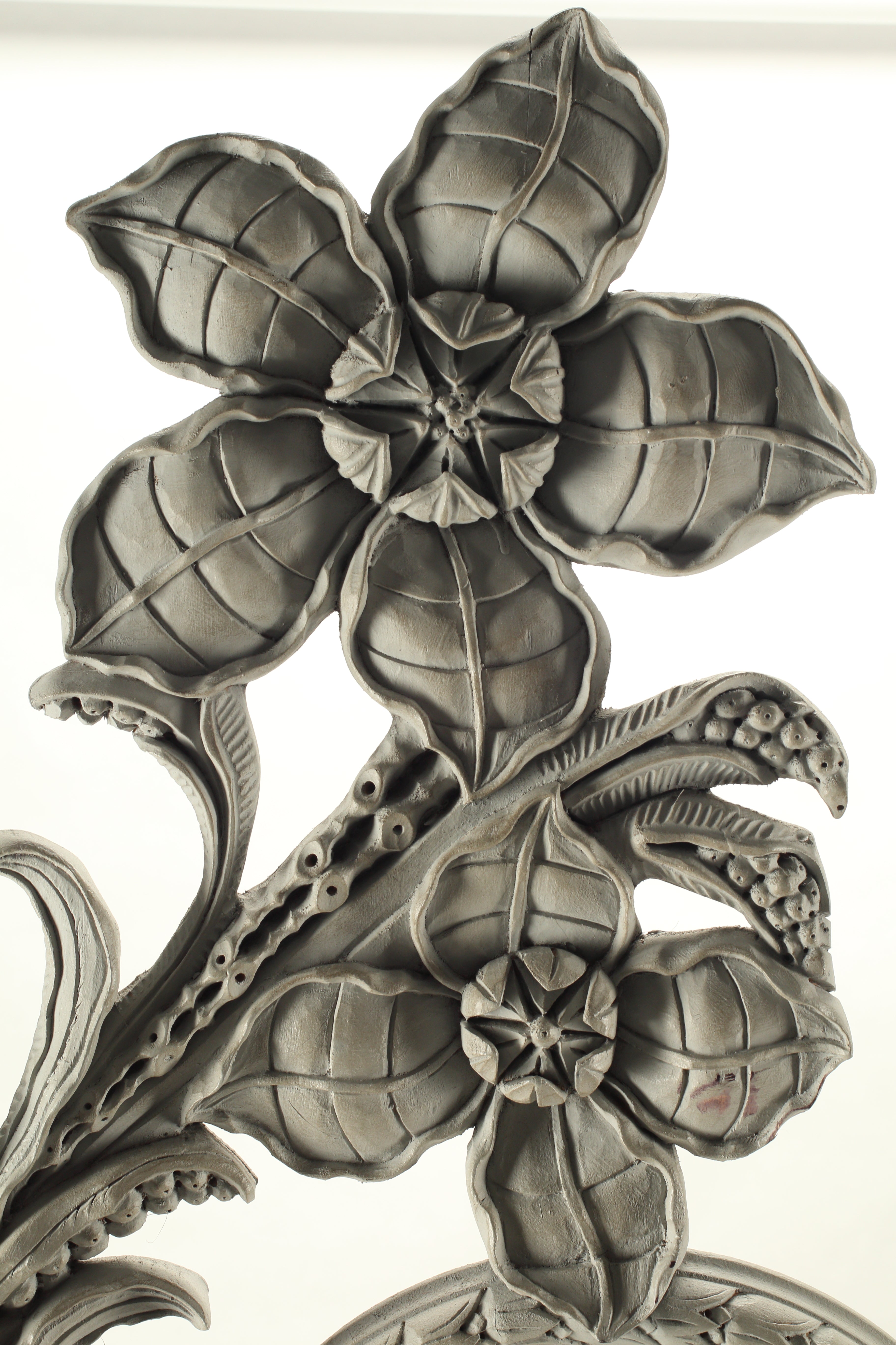 Pair of Art Nouveau Style Ornaments with Tapestry Inserts, 20th Century French