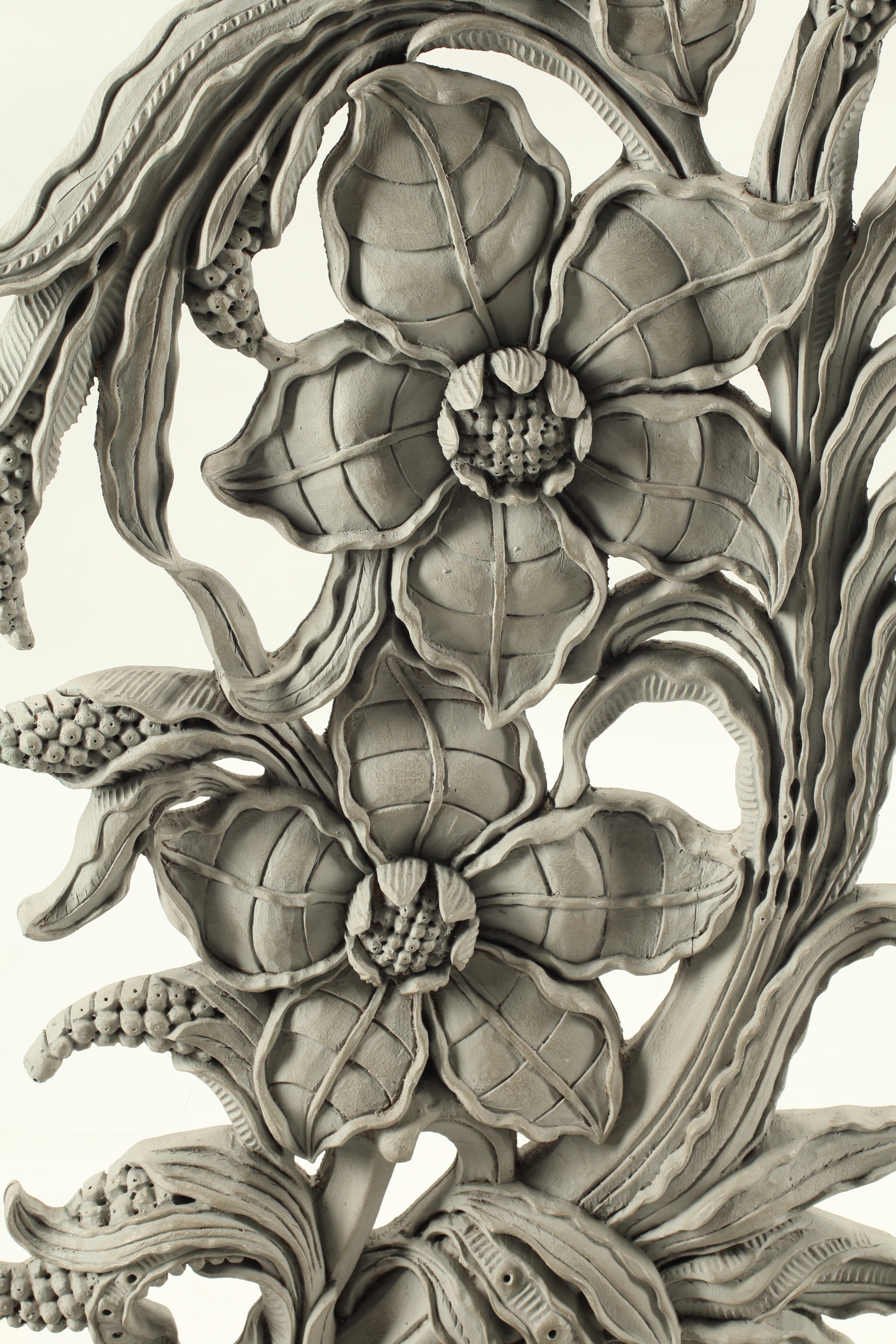 Pair of Art Nouveau Style Ornaments with Tapestry Inserts, 20th Century French