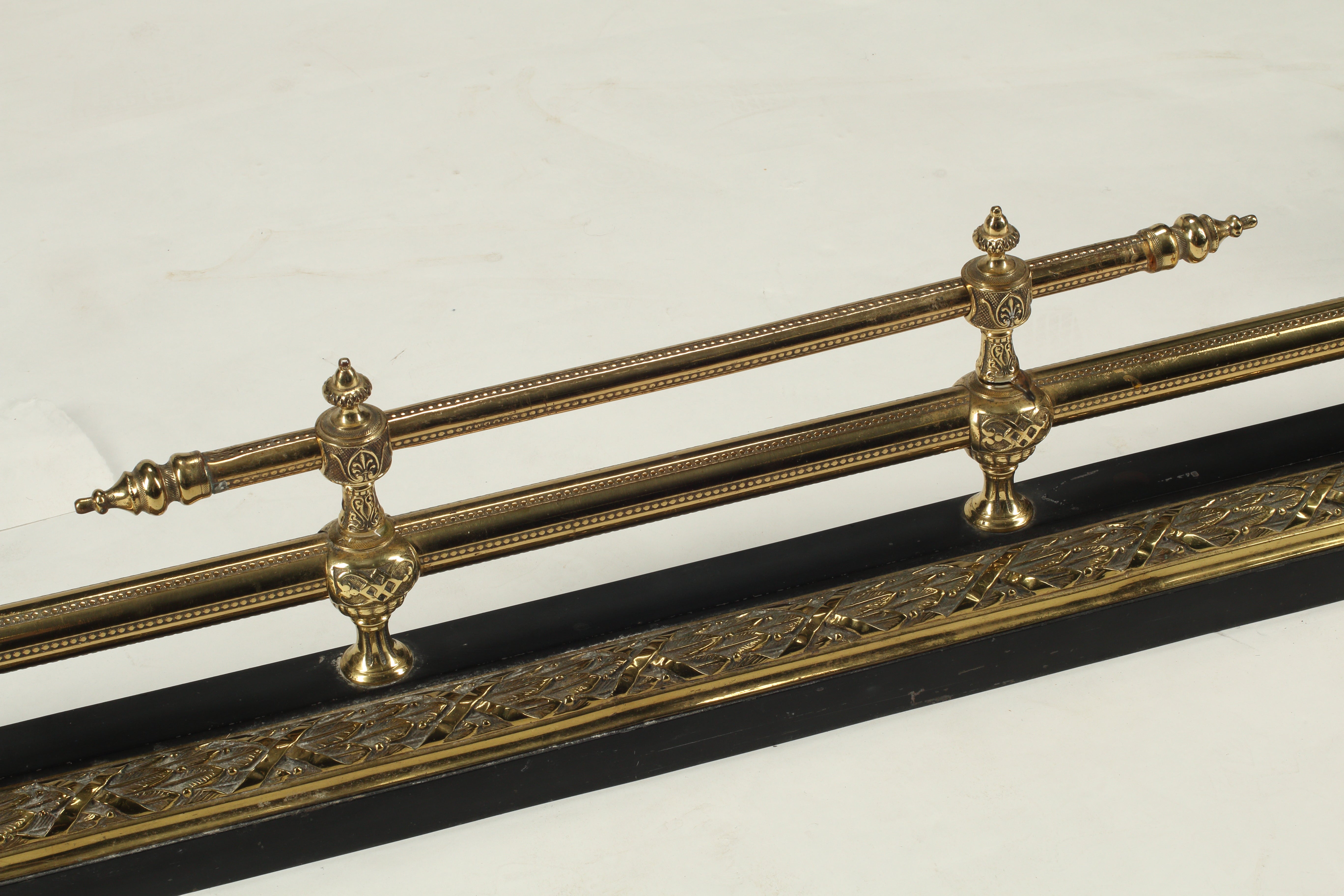 Empire Style Silvered Bronze Fire Fender, Late 19th Century French