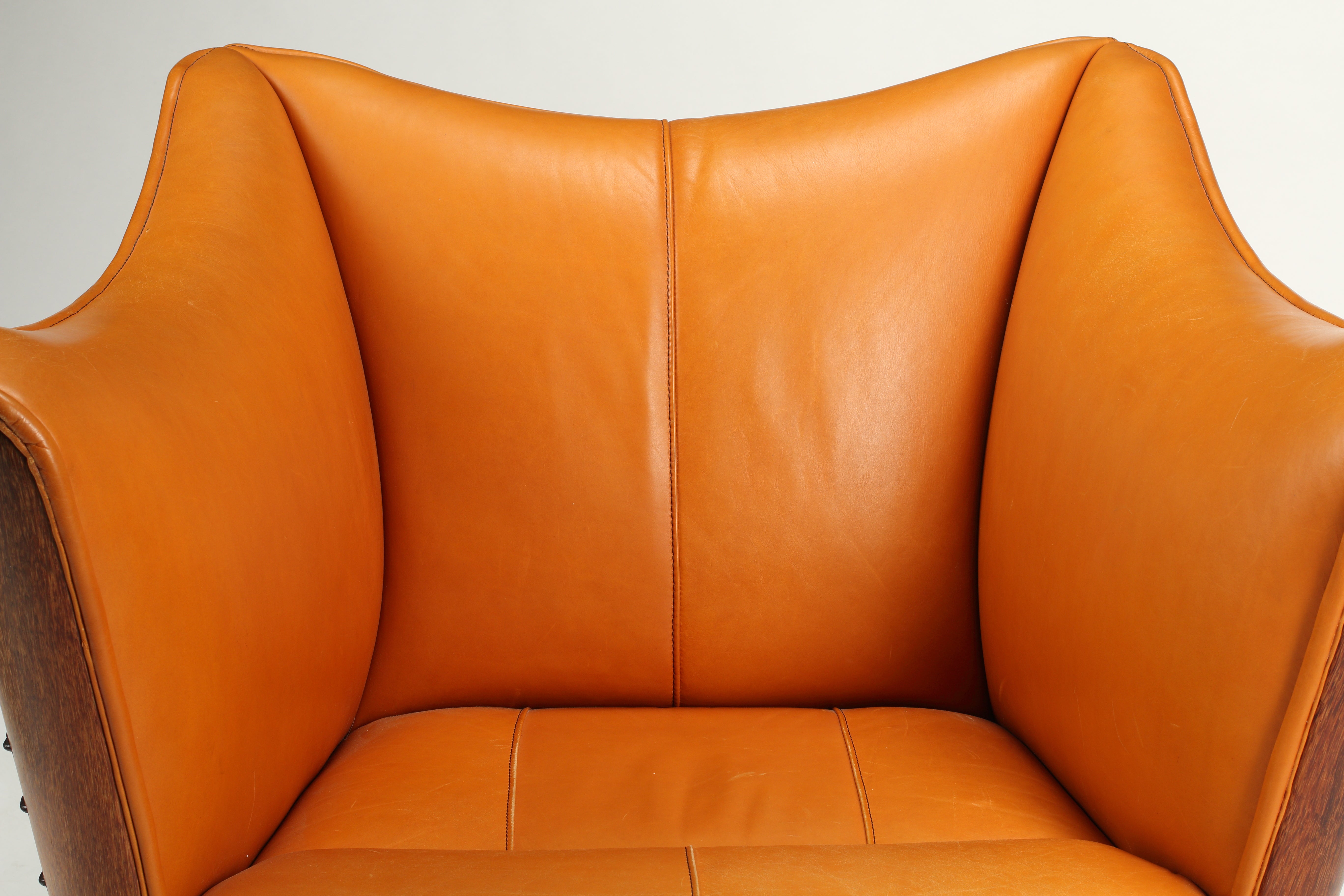 Pacific Green Leather Club Chair