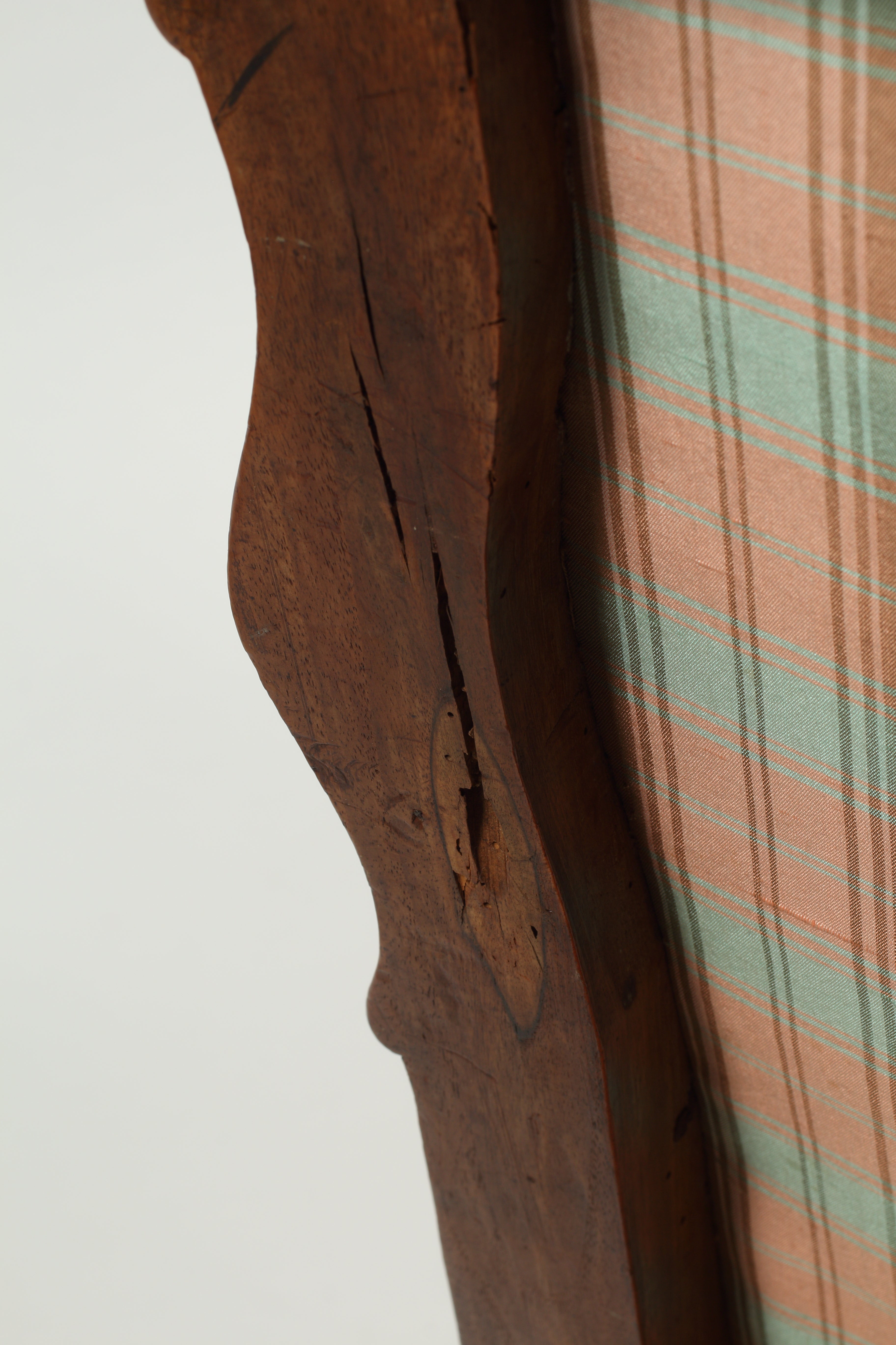 18th Century Walnut Bregere, Upholstered